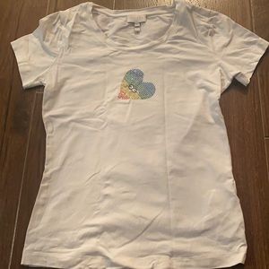 Escada sport white womens tshirt with logo design